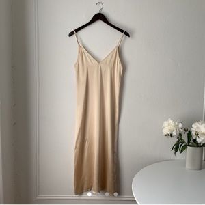Gorgeous Raey silk champagne dress